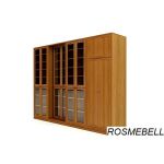 Комплект -11. Раздвижные книжные шкафы+шкаф для одежды