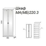 Шкаф М220.3