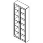 Ш38 Шкаф двухдверный, стеклянные двери