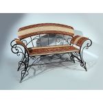 Банкетка со спинкой РГ09-300С (коллекция Ренессанс)