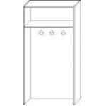 Шкаф с крючками открытый 2949