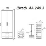 Шкаф А 240.3