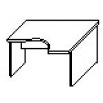 Стол криволинейный (СМ4.0П правый) (СМ5.0Л левый)