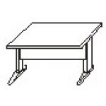 Стол письменный на мет оп. СМ8.0