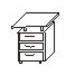 Тумба криволинейная (ТМ 28.0П правая) (ТМ 29.0Л левая)