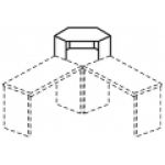 Надстройка на стол угловая НМ42.0