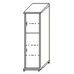 Шкаф узкий закрытый (КМ45+ДМ41+ДМ42)