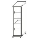 Шкаф узкий 1 откр. Полка (КМ45+ДМ41х2)