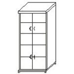 Шкаф закрытый (ШМ44+ДМ41х2+ДМ42х2)