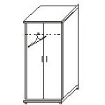 Шкаф для одежды глубокий ШМ 50.0