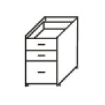 Тумба приставная файловая ТМ09.0