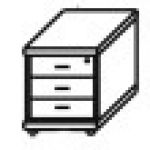 Тумба выкатная ТФ-07.0 с замком