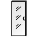 Дверь средняя стекло ДФ-11