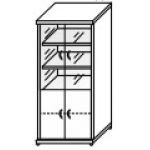 Шкаф высокий со стеклом ШФ14.0+ДФ11х2+ДФ13.0+2