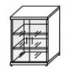 Шкаф низкий со стеклом ШФ13.0+ДФ11х2