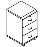 Тумба выкатная КН-3.0