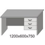 Стол 1 - тумбовый с подвесной тумбой СК27