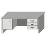 Стол двухтумбовый комбинир. СК-29