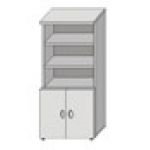 Шкаф высокий (три открытые полки)