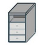 Тумба приставная ТК31