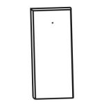 Дверь СТ-8.0 МДФ к узким стеллажам