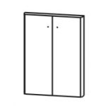 Дверь СТ8.14 МДФ к широким стеллажам