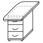 КП-3 (лев) Тумба прямая с крышкой