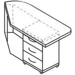 КП-6 (прав) Тумба криволинейная с крышкой