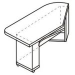 КП-9 (лев) Стол-приставка