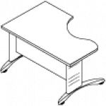 Стол рабочий правый метал 20.09-02