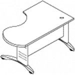 Стол рабочий левый метал 20.10-02