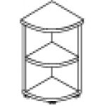 Шкаф угловой низкий 20.70