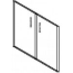 Двери стеклянные (2шт.) низкие 20.89