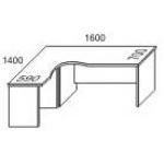 Стол компьютерный угловой левый 22.08