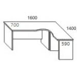 Стол компьютерный угловой правый 22.09