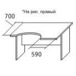 Стол эргономичный правый 22.16