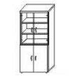 Шкаф высокий со стеклом 22.83