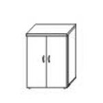 Шкаф средний закрытый 22.86