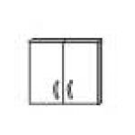 Двери средние стеклянные 2 шт.21.13