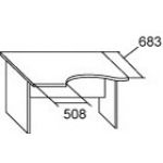Стол эргономичный левый 21.14л