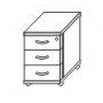 Тумба выкатная центральным замком 21.28