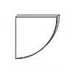 Сегмент угловой 90° круглый 21.43