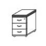 Тумба выкатная с замком 15.05