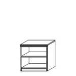 Стеллаж низкий 2 полки 15.09