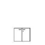 Двери низкие с замком, 2 шт. 15.13