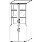 Шкаф - витрина 40.24