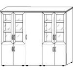 Малая компоновка шкафов 40.24-23-33