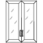 Двери со стеклом 2шт 41.28