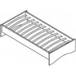 Кровать односпальная 33.12