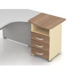 Каркас тумбы приставной (М20.4+М36) + Топ М22 (правый)